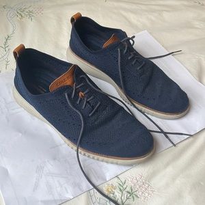Navy Blue Cole Haan 2 Zero Grand Oxford